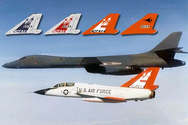 F-106 B-1B chase missions