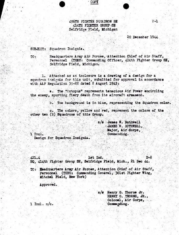 Luther Patch Application P-47 Era