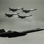 4-Ship F-106 with SR-71