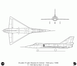 Spec Drawing F-106 NASA